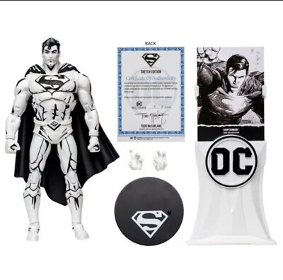 dc multiverse superman rebirth gold label sketch edition SDCC with COA McFarlane $22.50