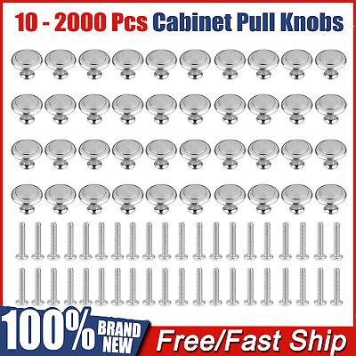 Lots Of Stainless Steel Cabinet Knobs Drawer Pulls Door Handles Kitchen Hardware $212.00