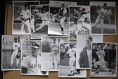 #ad original 8x10quot; b w New York Yankees Photos 11 Bob Tewksbury Roy White etc. $23.40