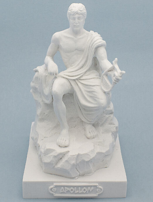 #ad Apollo God Statue Ancient Greek Roman Mythology Marble Cast Sculpture $62.00