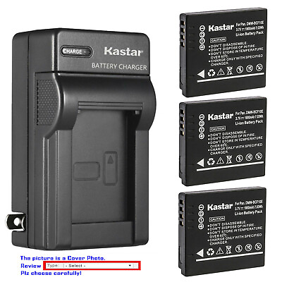 #ad Kastar Battery Wall Charger for Panasonic DMW BCF10 amp; Panasonic Lumix DMC FH20 $34.49