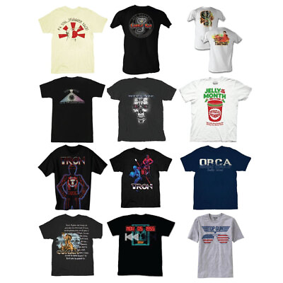 Vintage 80#x27;s Movie Inspired T Shirt Collection Iconic Designs #ad $9.95