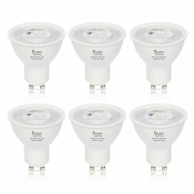 #ad 6 Pack Simba Lighting® LED GU10 5W Non Dimmable 50W Replacement Bulb 5000K $17.80