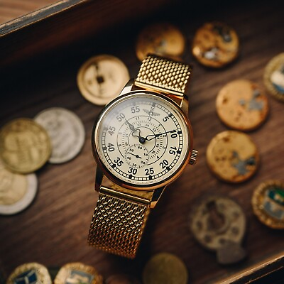 Soviet watch Pobeda Aviation Mechanical vintage mens wrist watch $136.00