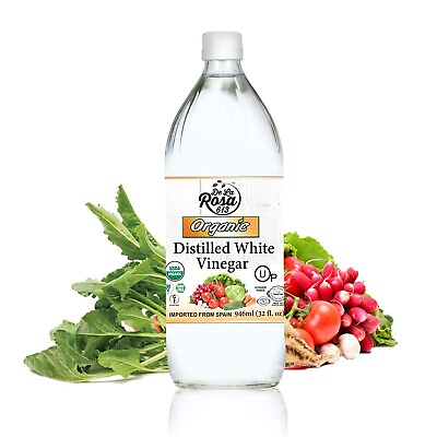 #ad De La Rosa Organic Distilled White Vinegar Raw 32 Oz Pack of 1 $13.49