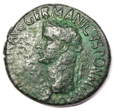 Gaius Caligula AE Sestertius Copper Roman Coin 37 41 AD Good Fine VF $897.75