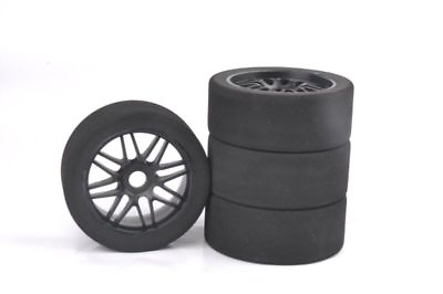 #ad 4Pcs 1 8 HSP HPI 17mm Hex Racing Car Foam Tires Wheel Rims 105mm Set for RC Cars $35.33
