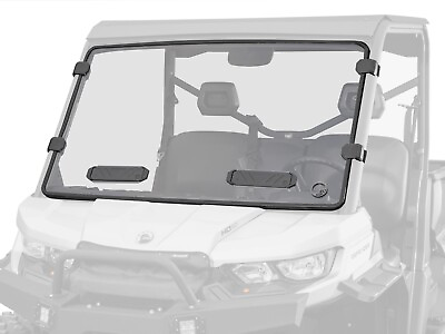 #ad SuperATV Scratch Resistant Vented Full Windshield Can Am Defender See Fitment $299.95