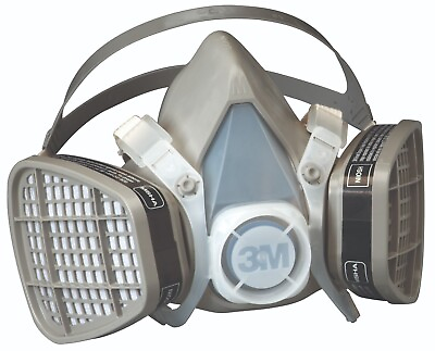 #ad 3M Disposable Half Face Respirator Facepiece Mask Organic Vapor Protection MED. $23.95