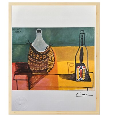 #ad Pablo Picasso Original Signed Print Still life 1959 Vintage Art $63.00