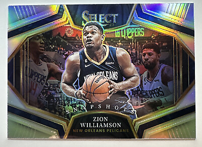 #ad Zion Williamson 2022 23 Select Snapshots Silver Prizm SP #6 New Orleans Pelicans $38.00