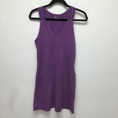Title Nine Womens Sheath Dress Purple Stretch V Neck Sleeveless Zipper S $22.92