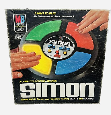 #ad Vintage Simon Says Electronic Game USA Made 1978 Milton Bradley Original Works $42.95