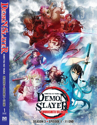 Demon Slayer: Kimetsu No Yaiba Season 3 1 11End DVD with English Dubbed $17.00