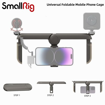 #ad SmallRig P20 Universal Foldable Mobile Phone Cage for iPhone Samsung $22.86
