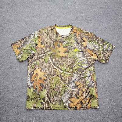 #ad Mossy Oak Mens Tshirt Camoflage Hunting Outdoors Casual Sz XL $12.99