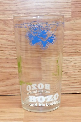 #ad Rare 1965 Larry Harmon Pictures Corp Bozo amp; His Buddies Collectible Glass *READ* $79.08