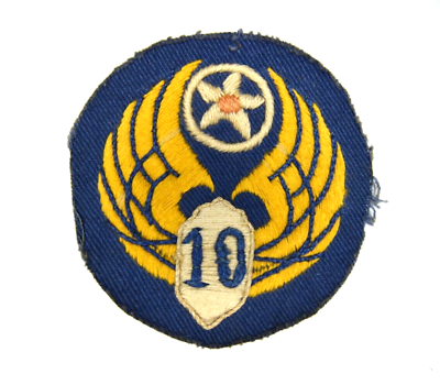 #ad Beautiful Authentic WW2 10th Army Air Force CBI Theater Made Uniform Patch $106.24