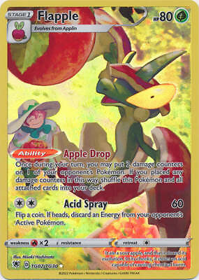 #ad Holo Flapple TG02 TG30 Ultra Rare Astral Radiance Pokemon TCG $1.99