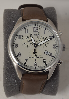 Timex Waterbury Classic Chrono 5ATM Watch Brown TW2R88200 $65.00