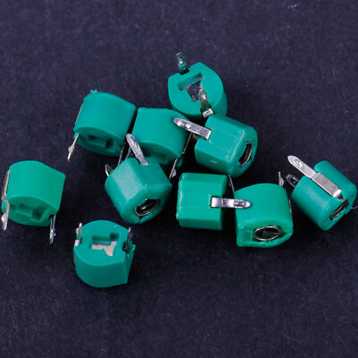 #ad 10pcs 30pF Adjustable Variable Trimmer Capacitor 2 Pins Plastic Metal $6.72