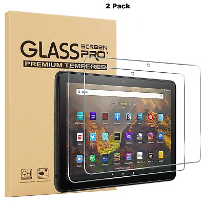 2PCS Amazon Fire HD Tempered Glass Screen Protector 9H Bubble Free Anti Scratch $9.99