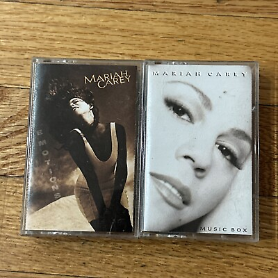 #ad MARIAH CAREY Cassette Tape Lot Of 2 Tested Music Box Emotions $15.00