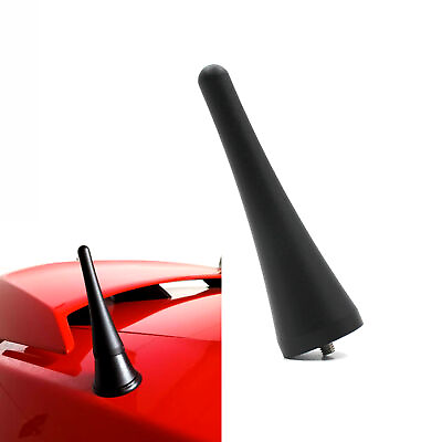 #ad 🔥Short Stubby Antenna mast for 2010 2011 2012 2013 2014 Mustang 3.8 in aluminum $9.95