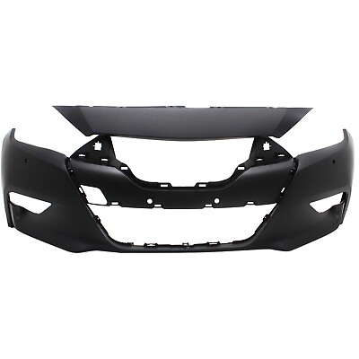 Front Bumper Cover For 16 18 Nissan Maxima Primed With Parking Aid Sensor Holes $243.27