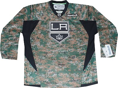 #ad Los Angeles Kings Reebok NHL Edge Digital Camo Camouflage Jersey New tags $94.95