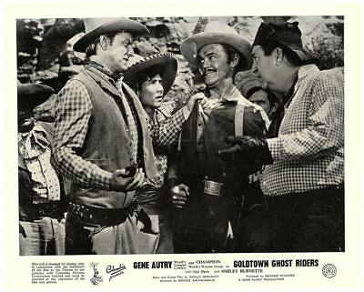 GOLDTOWN GHOST RIDERS Original Lobby Card Gene Autry western Smiley Burnette $24.99