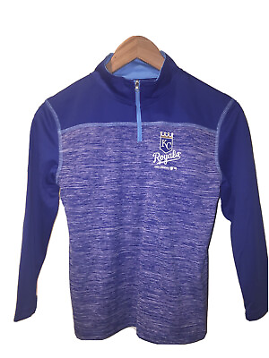 #ad Youth Long Sleeve Pullover Shirt Kansas City Royals Baseball Authentic Attire $7.97