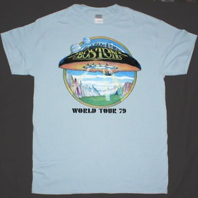 #ad Boston World Tour #x27;79 New Light Blue T Shirt Unisex T Shirt S 5Xl $25.99