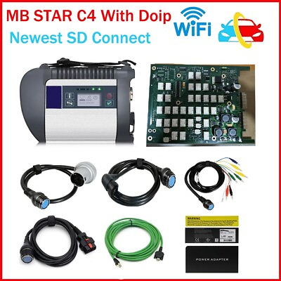 MB Star C4 support doip wifi full set SD Connect For Benz truck car Diagnosis $450.00