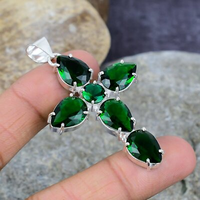 #ad Beautiful Gemstone Pendant Women Jewelry Solid 925 Sterling Silver For Christmas $17.78