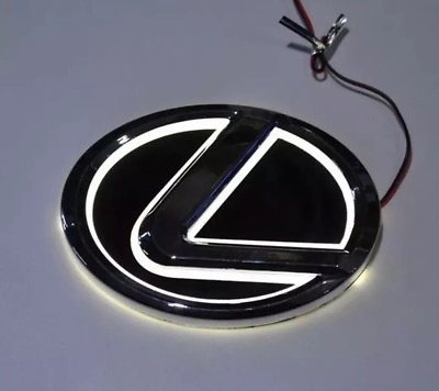 #ad Lexus White LED Emblems Logo 125mm LS270 RX450h CT200 EX250 IS250 IS350 ISF $33.95