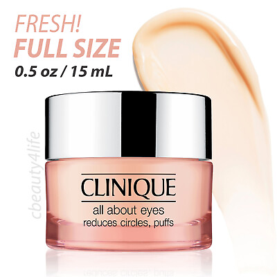 #ad Clinique All About Eyes .5 oz. 15 ml FULL SIZE BRAND NEW FRESH $16.98