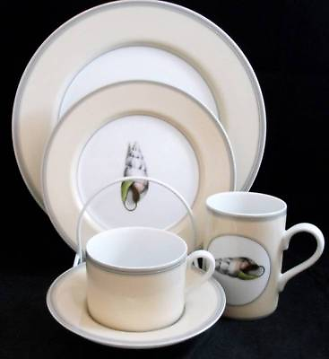 Fitz Floyd COQUILLIER 5 Piece Place Setting quot;Open End Spiralquot; FF177 A CONDITION $145.88