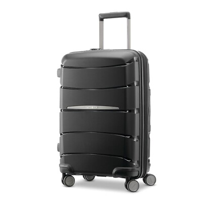#ad $380 Samsonite Outline Pro 21quot; Hard side Carry On Spinner Luggage Black TSA $114.00
