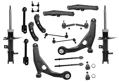 #ad Suspension Kit Front amp; Rear Control Arms Ball Joint Sway Bar Link Tie Rod Strut $665.94