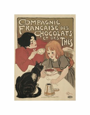 Compagnie Francaise Des Chocolats Theophile Steinlen Art Print Poster 14quot; x11quot; $18.99