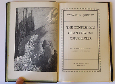 #ad Confessions of an English Opium Eater De Quincey Three Sirens Press 1932 $13.50