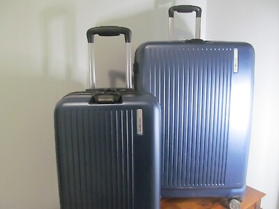 #ad Samsonite Luggage Extended Trip Navy Carry On amp; Check In Spinners TSA Lock NWT $299.00