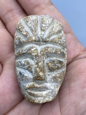 #ad A Very Unique Unknown Era Beautiful Head Ancient Soft Stone Head Statue $99.99