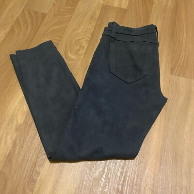 Bleulab Suede Faux Leather Reversible Jeans Gray 27 $30.00