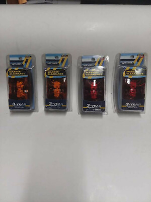 #ad Optronics 2@ MC 42RS 2@ MC 42AS Dual Bulb Red Amber Marker Clearance Light 4 lot $18.00