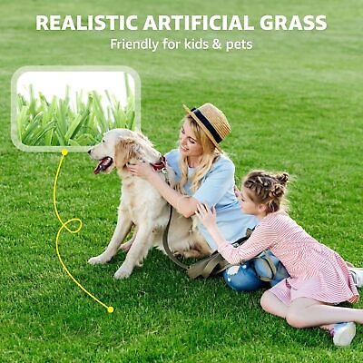 Artificial Turf Grass Mat Synthetic Landscape Fake Lawn Yard Garden Customize $312.89