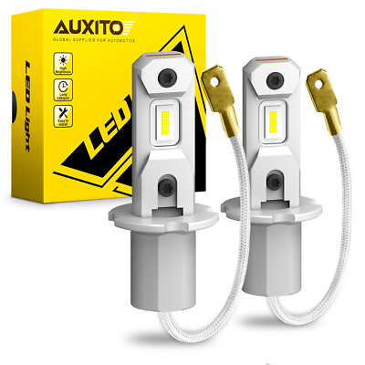 AUXITO H3 LED Fog Light Bulb Conversion Kit Super Bright White DRL Lamp 6500K $24.99