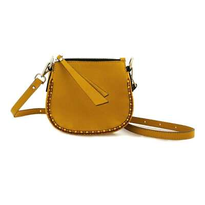 NEW GIANNI CHIARINI Bag FLASH Female Leather Yellow BS8095VLV CARAMEL $174.00
