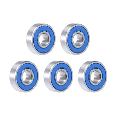 #ad S608 2RS Stainless Steel Ball Bearing 8x22x7mm Double Sealed 608RS Bearings 5pcs GBP 9.17